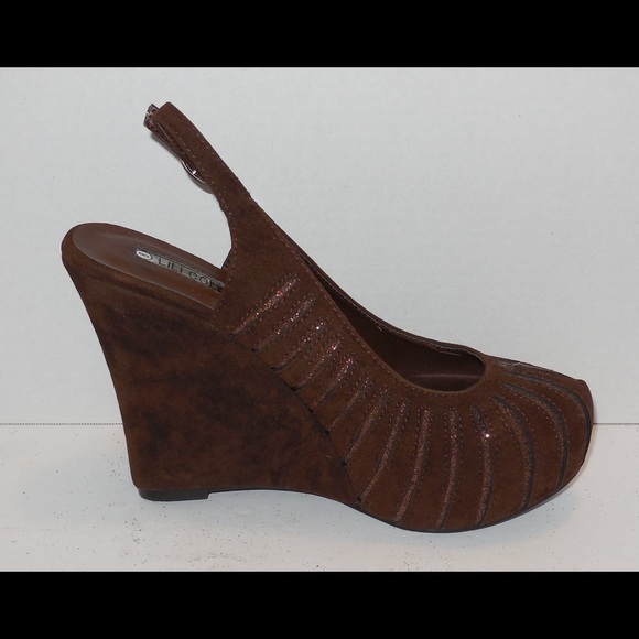 Lili collection brown heels sz 8 - Picture 3 of 8